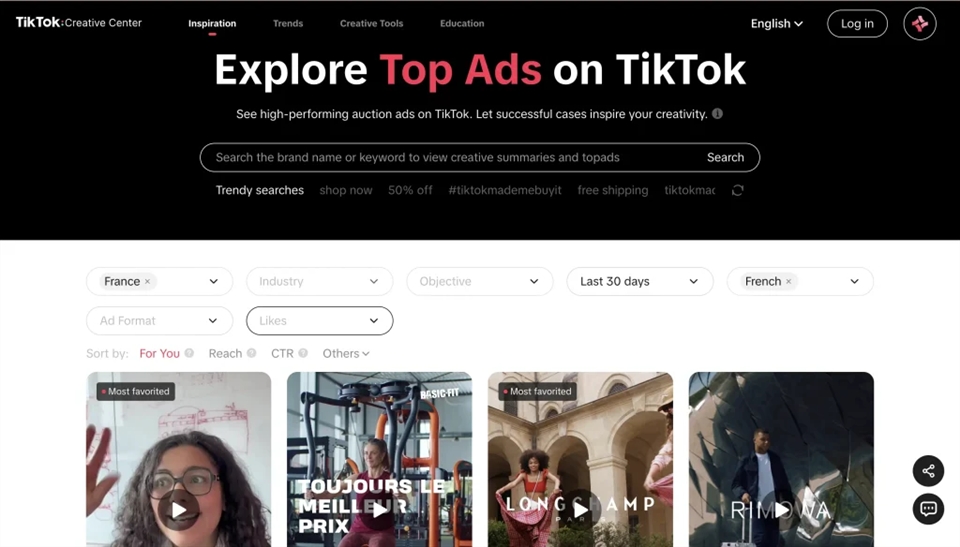 TikTok Creative Center