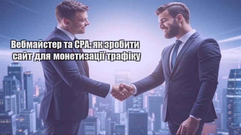 vebmajster ta cpa yak zrobyty sajt dlya monetyzacziyi trafiku