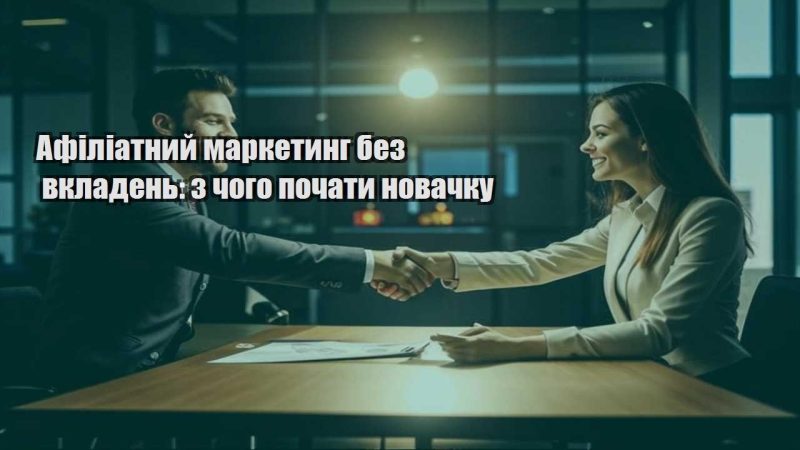 afiliatnyj marketyng bez vkladen z chogo pochaty novachku